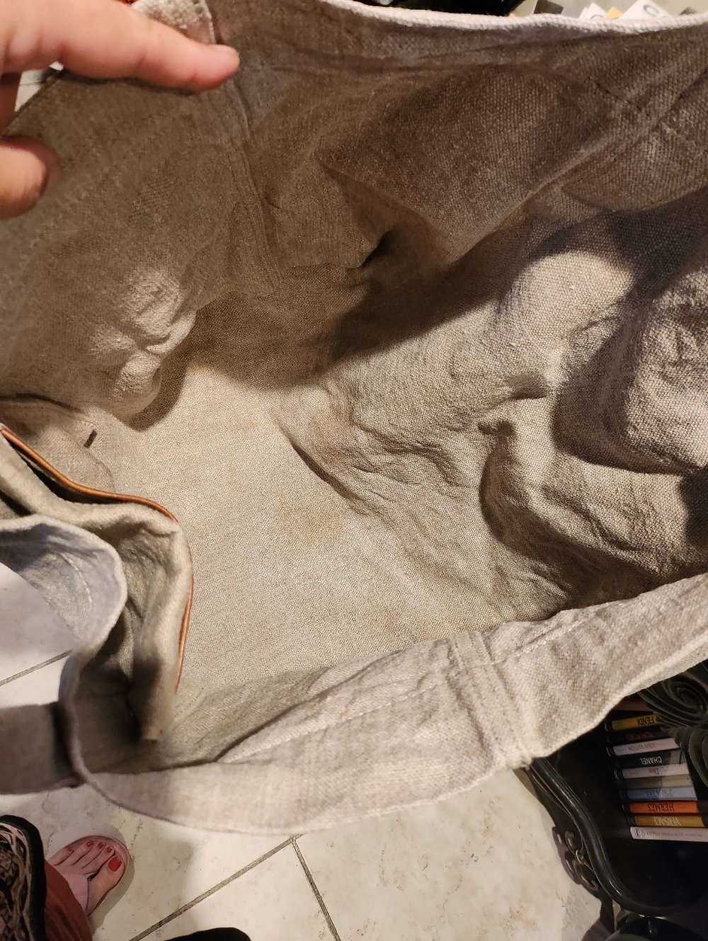 Michael Kors linen tote bag - Picture 5 of 7